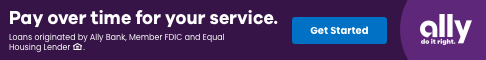 A section for Ally, a service that allows you to pay over time